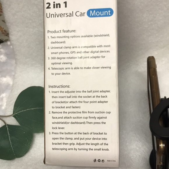 iPhone PHONE HOLDER MOUNT for CAR easy to use black hard plastic - Picture 5 of 15